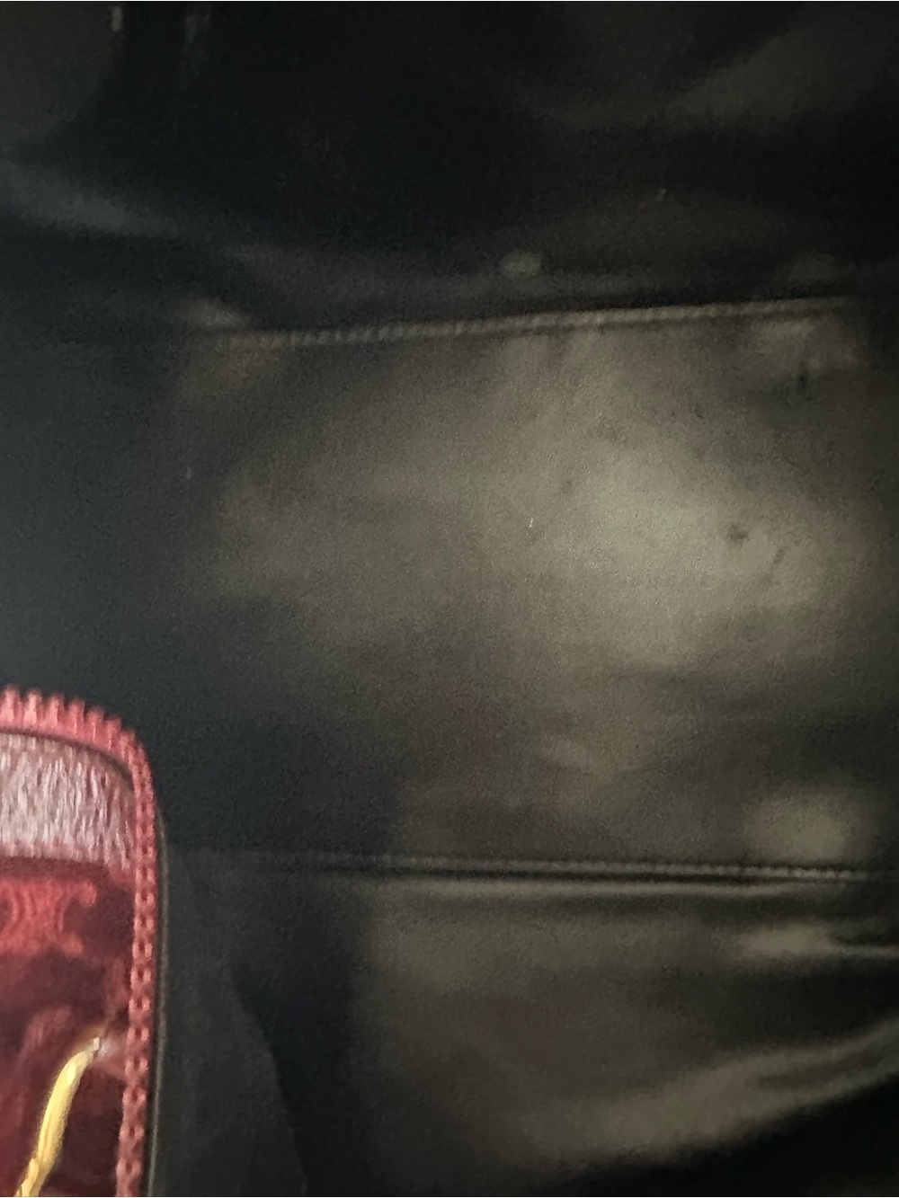 Celine Maroon Suede and Leather Top Handle Satchel - Picture 8 of 8